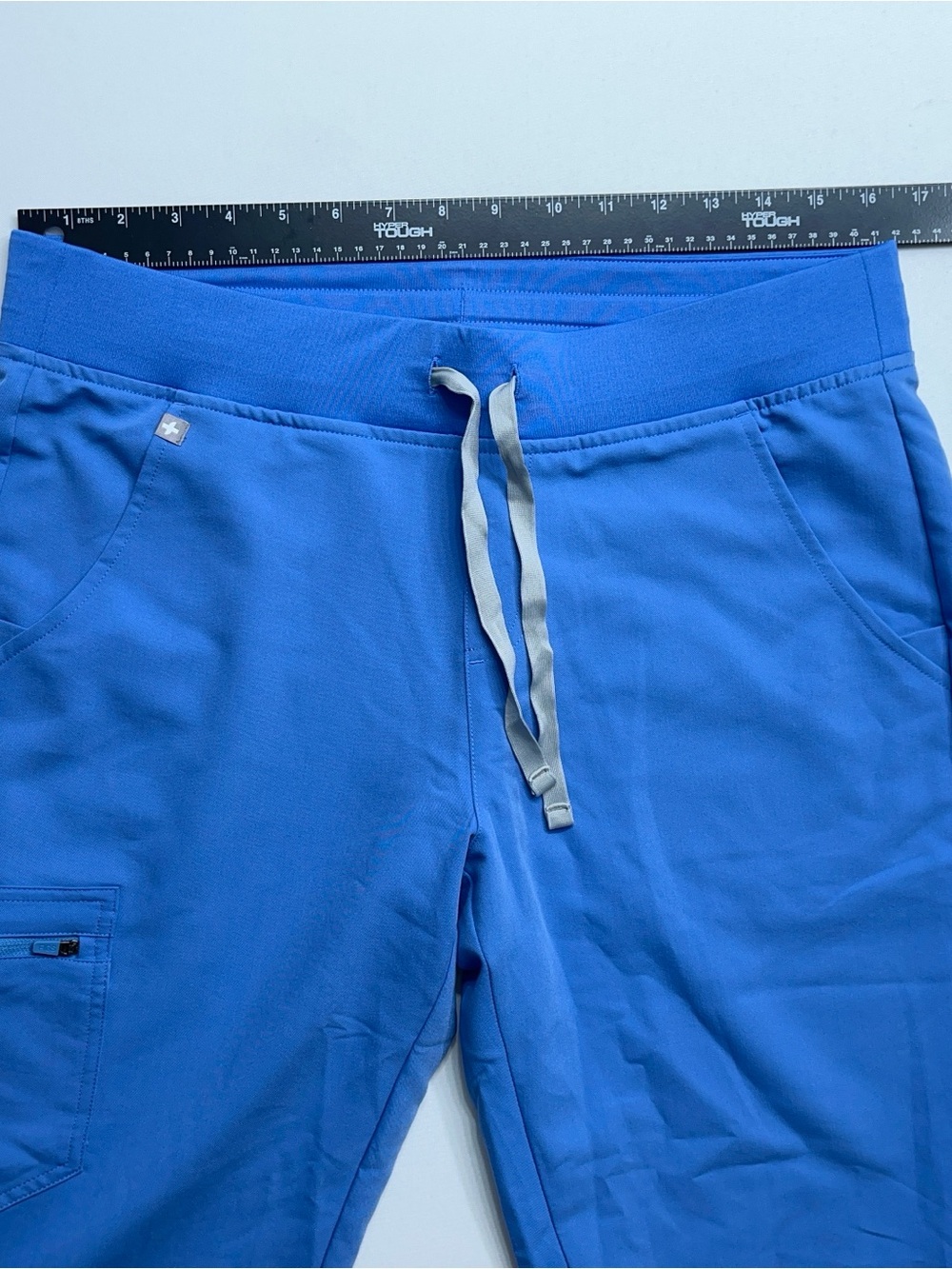 Figs Zamora Jogger Scrub Pants Womens Size Medium Blue High Waist 29” Inseam - Picture 5 of 10